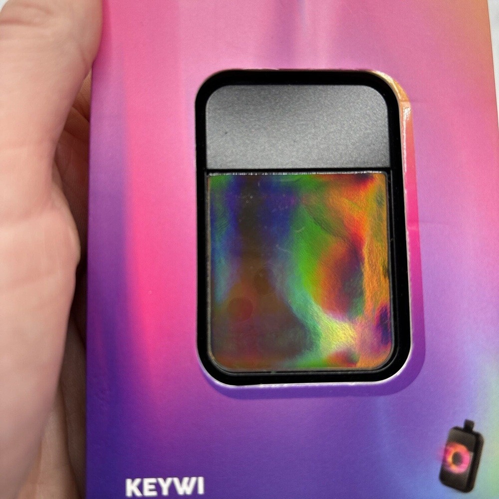 WIPOP Wireless fun Keychain Charging for phone And AirPods Black Iridescent - Picture 8 of 8